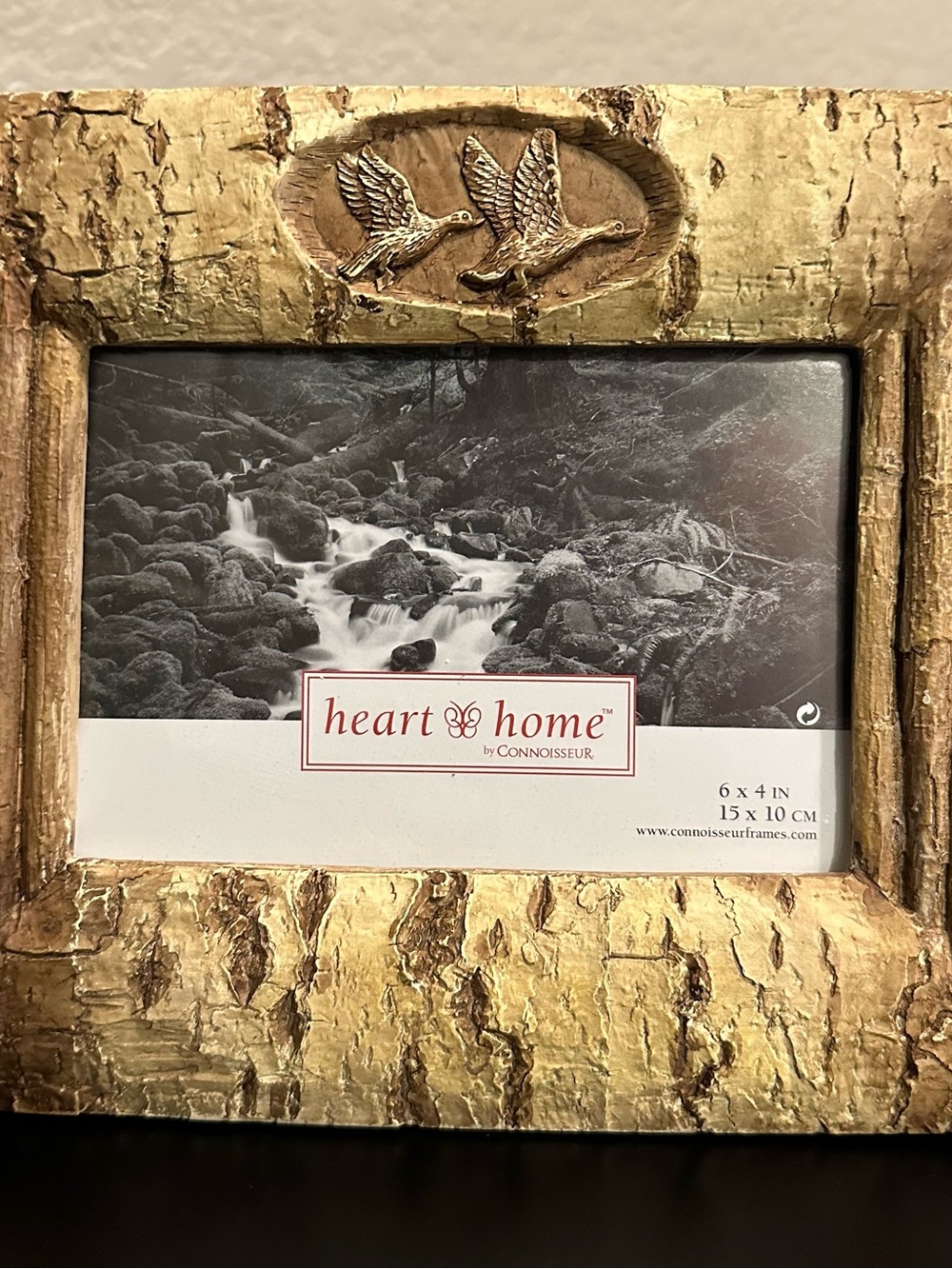 Gold Bird Accent Decorative Photo Frame